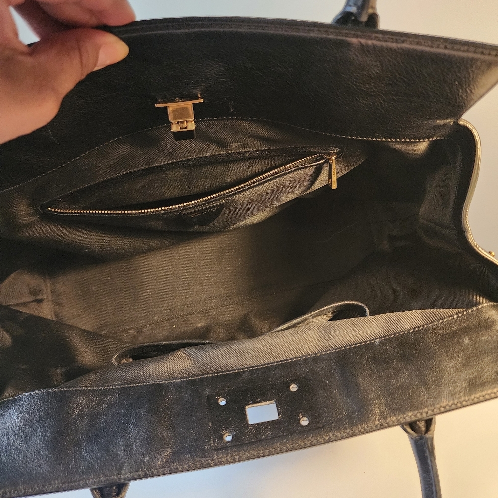 Marc Jacobs BUDDY Quilted Satchel Bag Black $1295+ Made in Italy - Picture 10 of 12